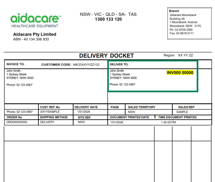 delivery doc