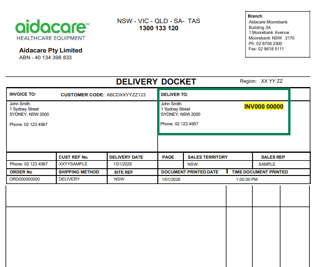 delivery doc